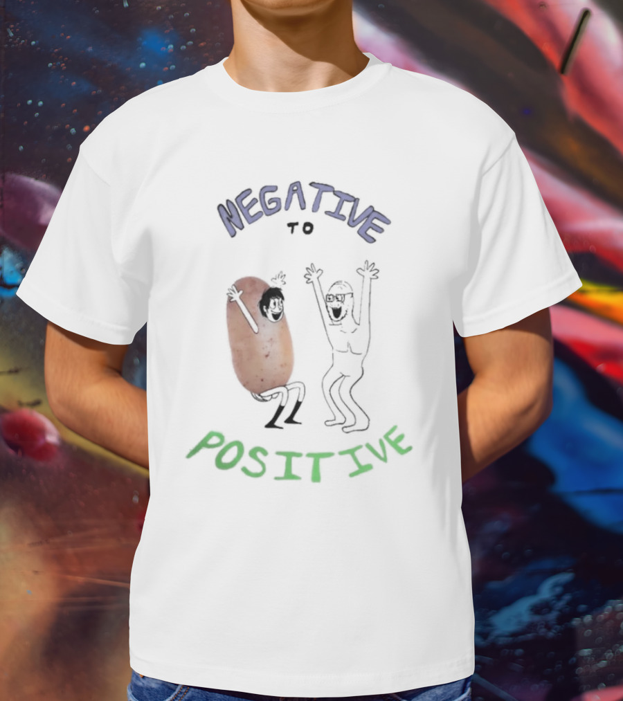 Negative To Positive Dancing Characters With Bean Costume T-Shirt