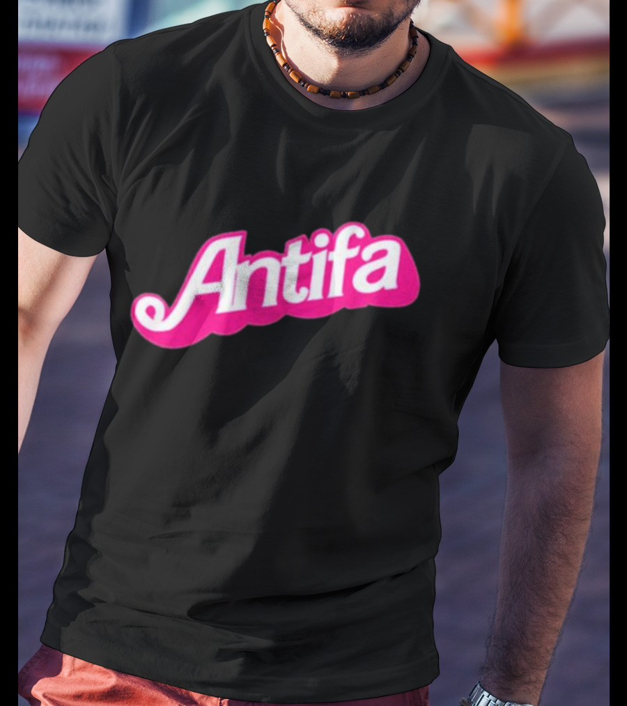Walter Masterson Barbie Antifa Pink T-Shirt
