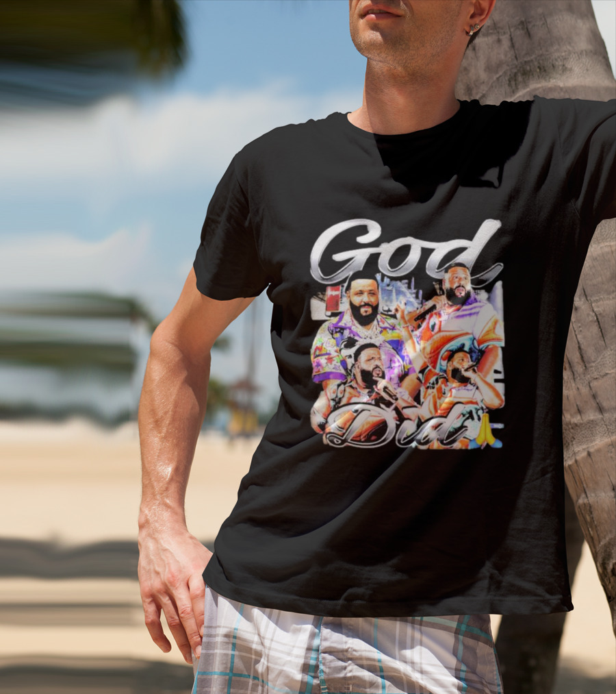 DJ Khaled God Did Graphic Illustration Prayer Hands T-Shirt