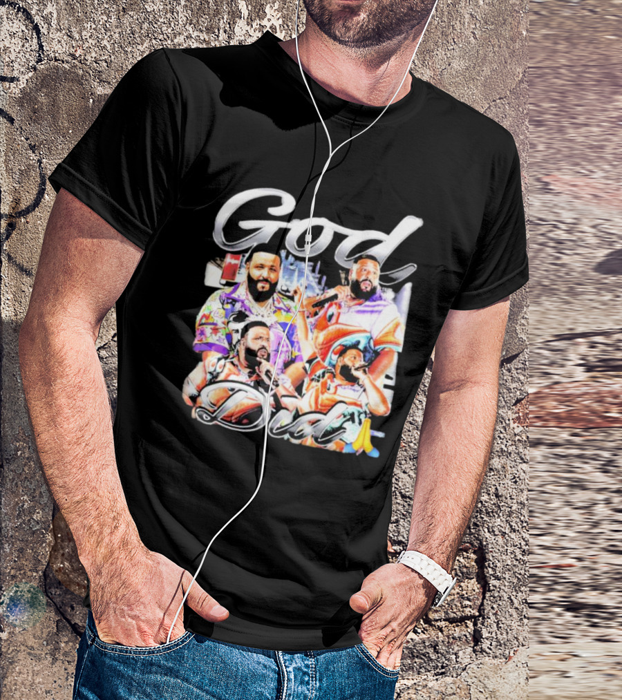 DJ Khaled God Did Graphic Illustration Prayer Hands T-Shirt