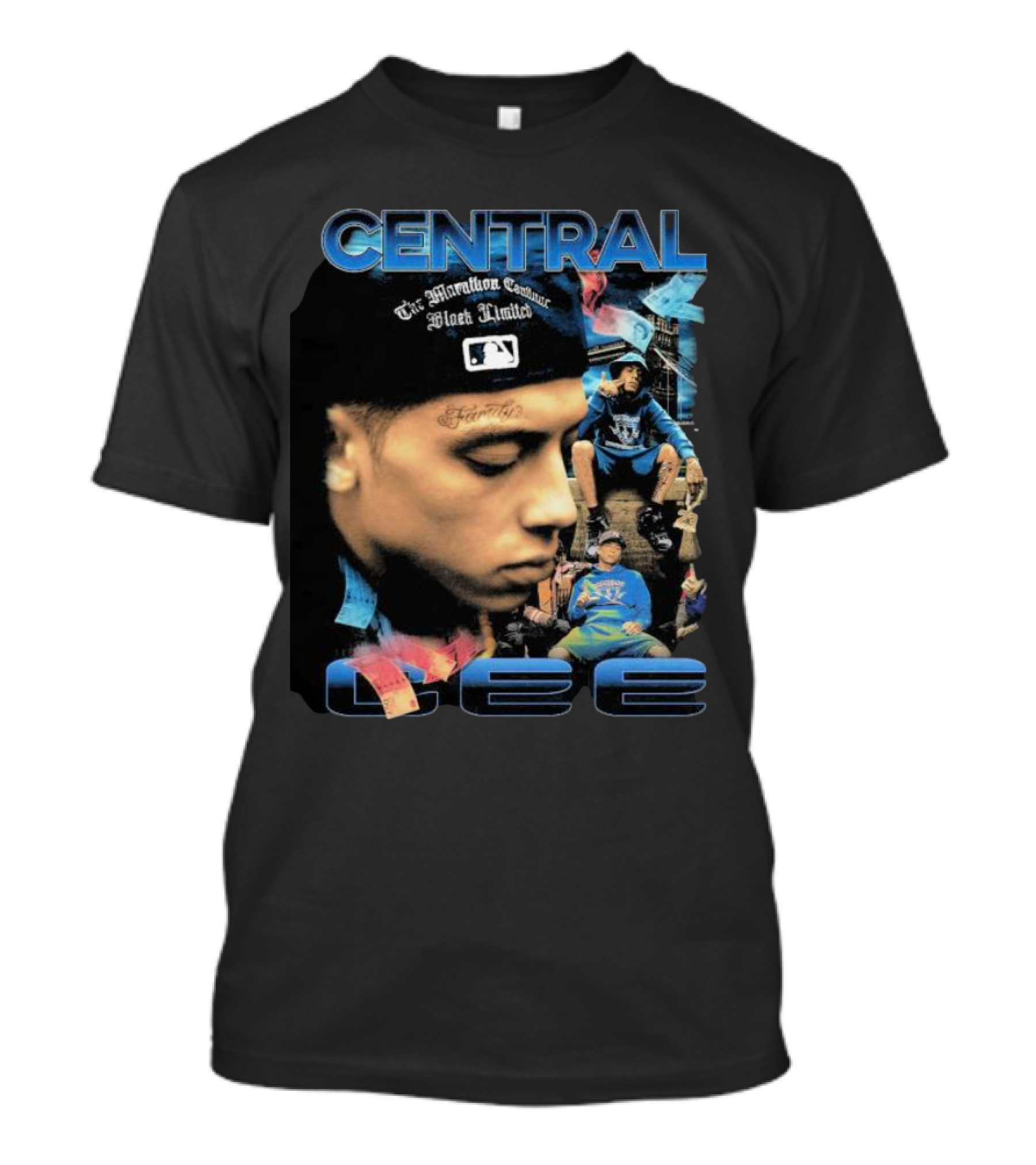 Central Cee The Marathon Continues Sticc N Move Blue Aesthetic T-Shirt