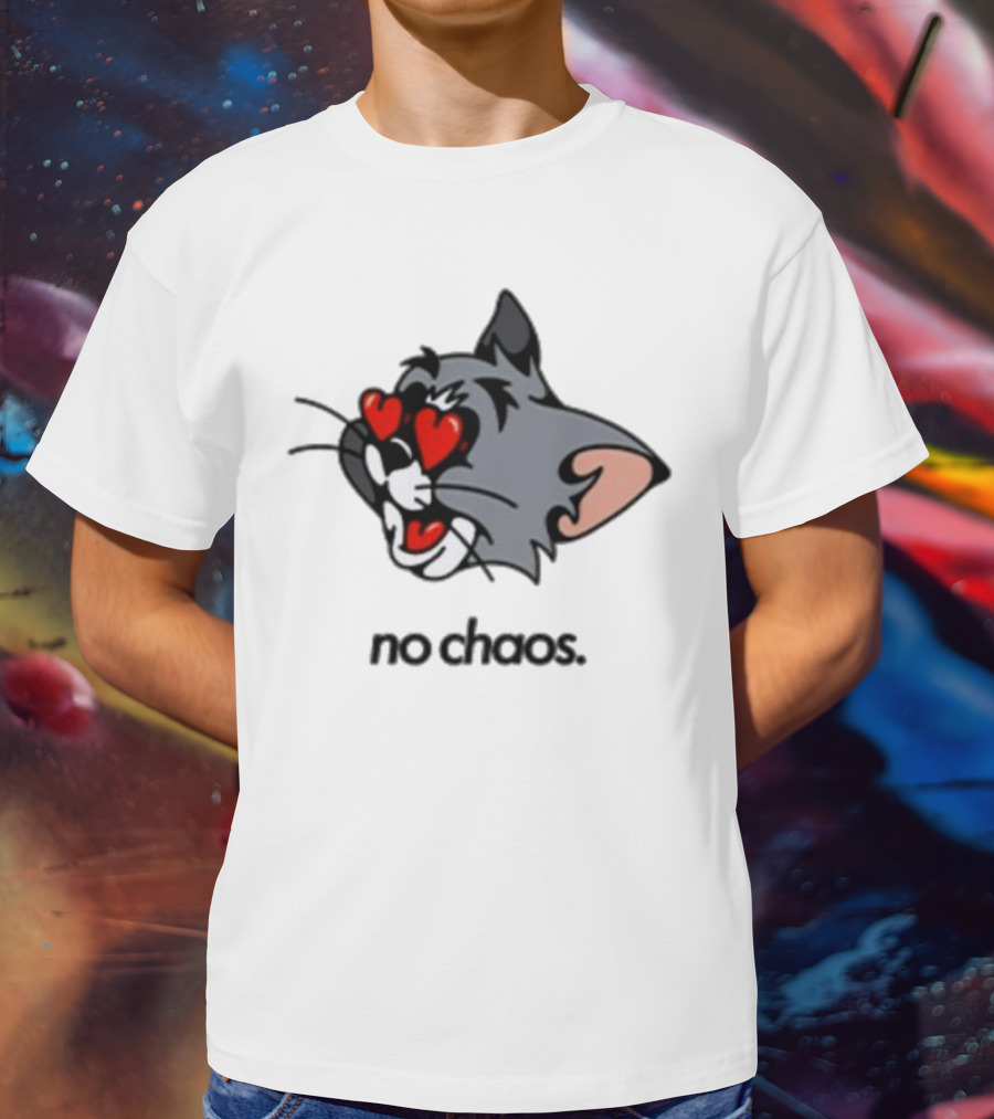 No Chaos Jerry Heart Eyes Cartoon Character T-Shirt