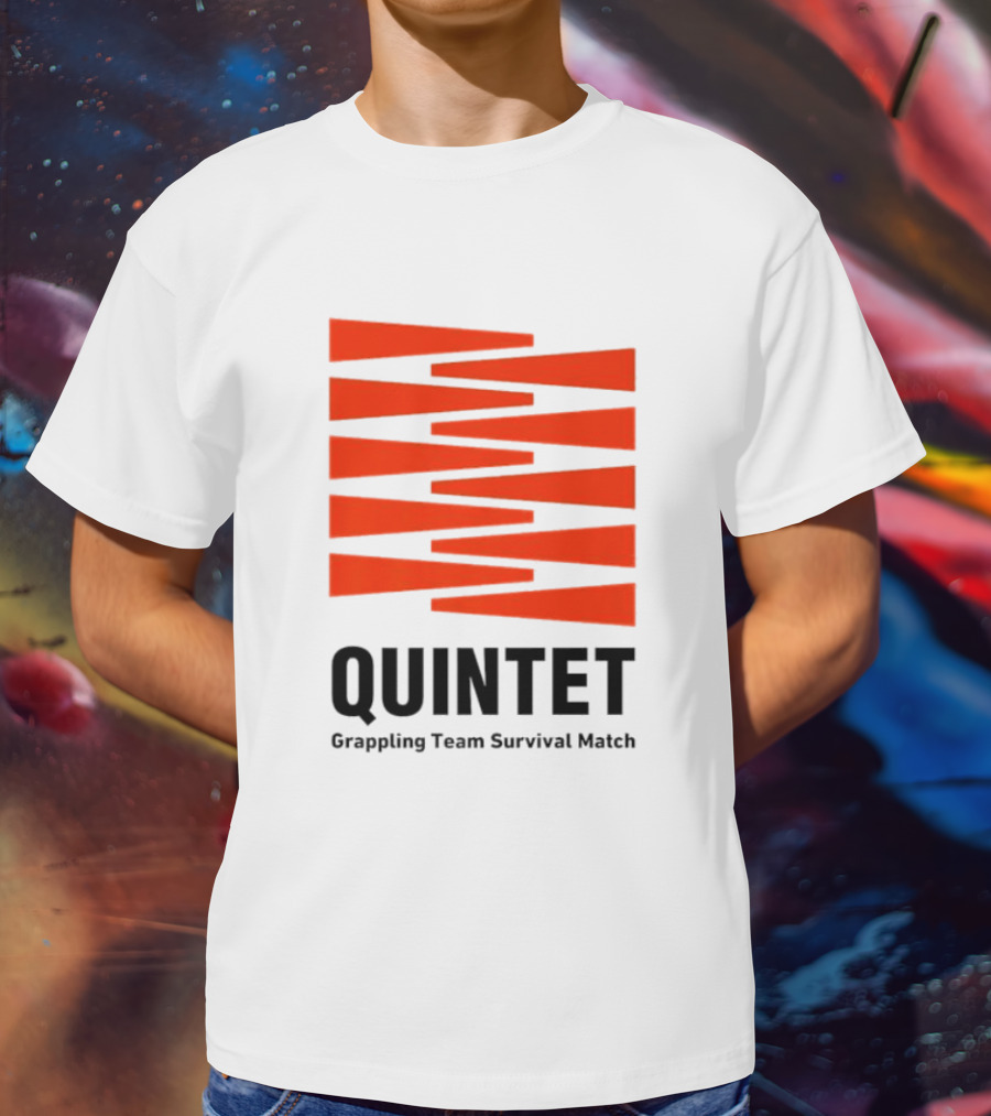 Quintet Grappling Team Survival Match Red Stripe T-Shirt