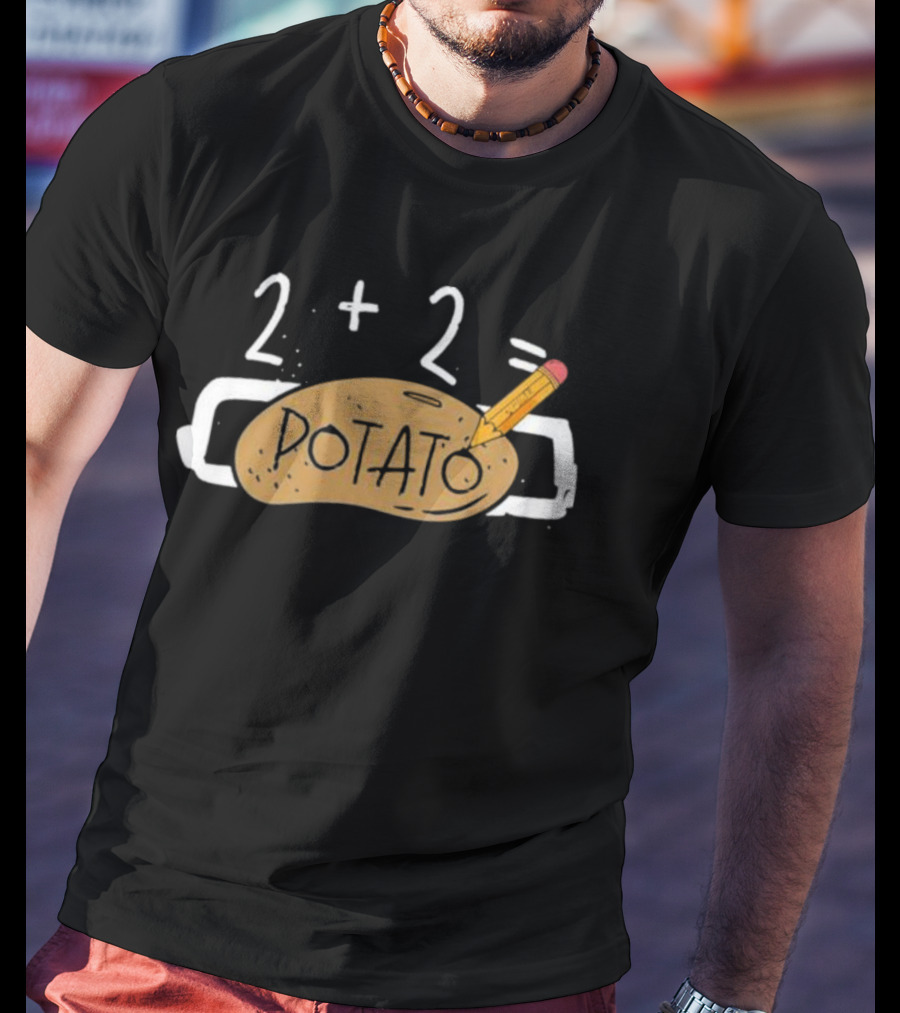 2+2 Potato Math Joke Simon Miller Dotato T-Shirt