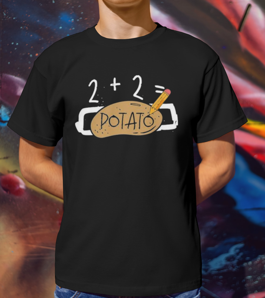 2+2 Potato Math Joke Simon Miller Dotato T-Shirt