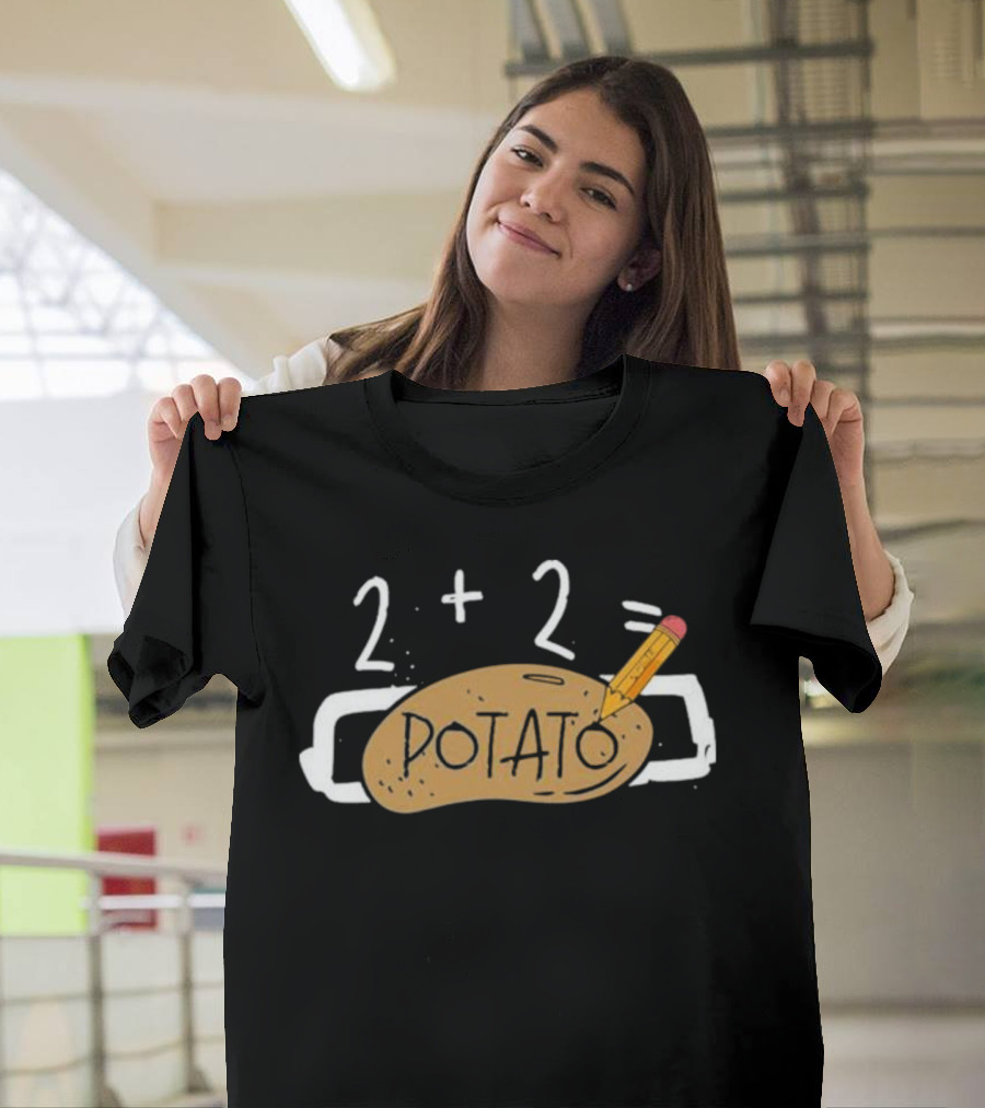 2+2 Potato Math Joke Simon Miller Dotato T-Shirt
