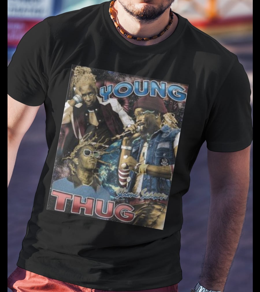 Young Thug Sline Season Multicolor Collage T-Shirt