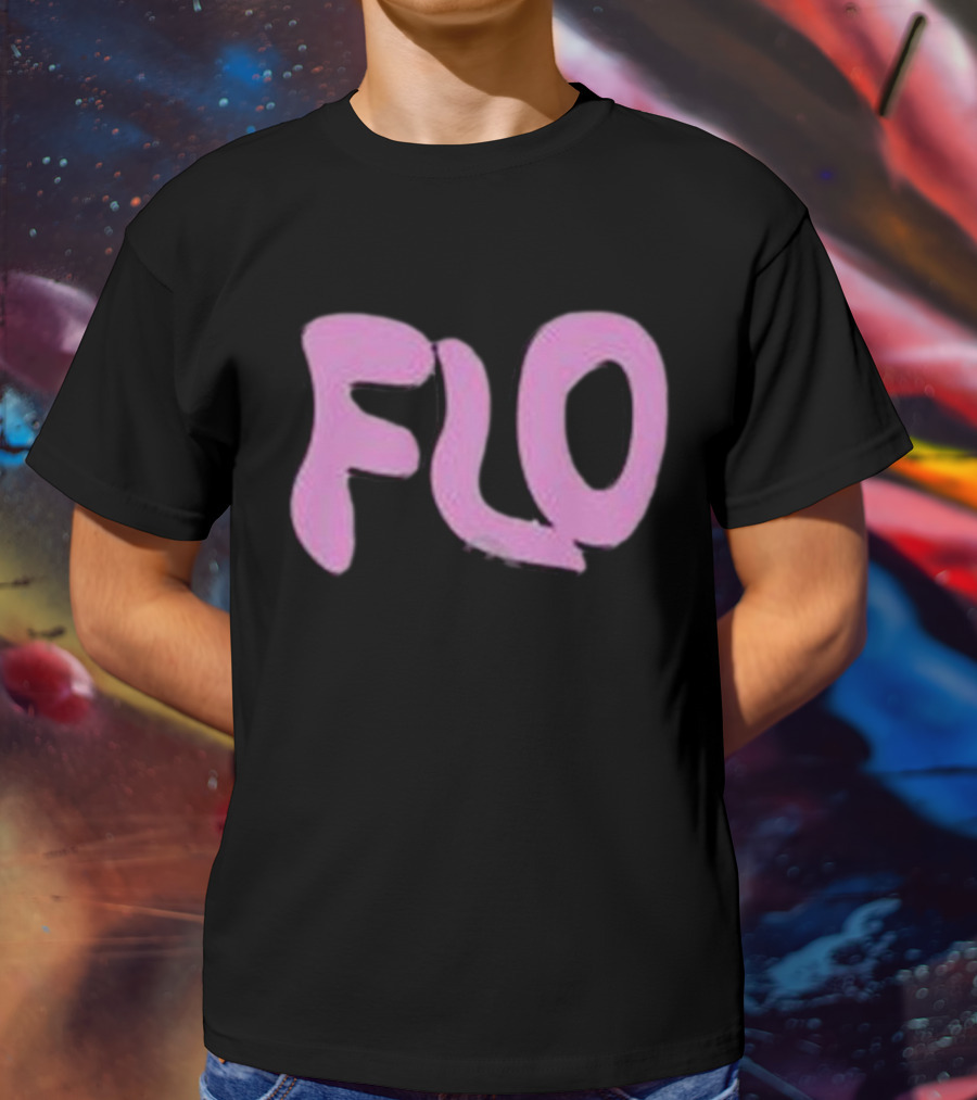 Jimmyoutsold FLO Text Pink Letters T-Shirt