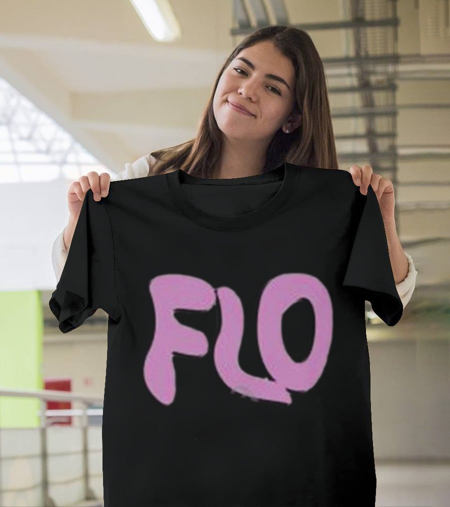 Jimmyoutsold FLO Text Pink Letters T-Shirt
