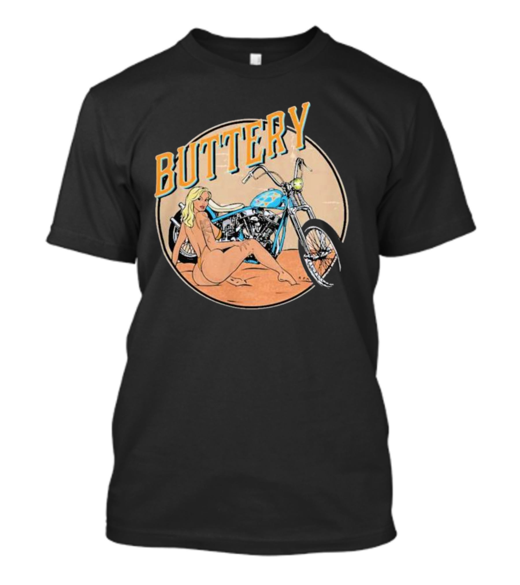 Buttery Films Del Rey Vintage Motorcycle Aesthetic T-Shirt
