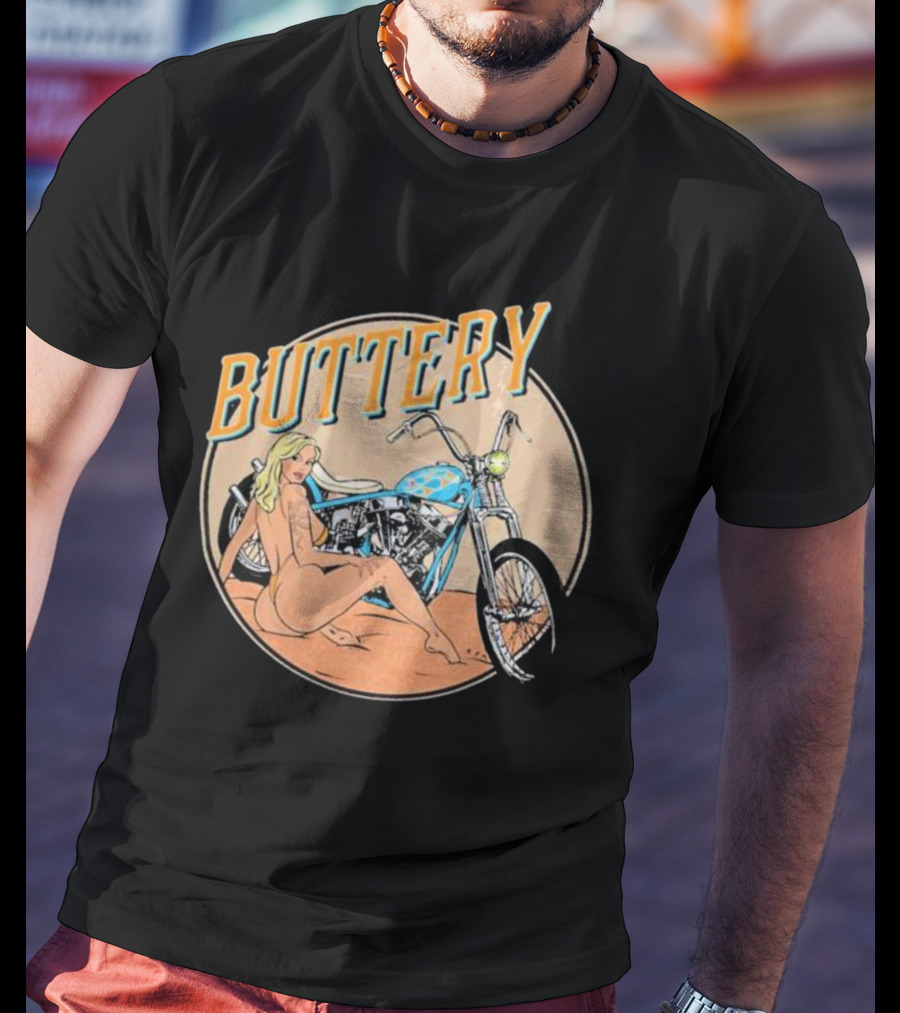 Buttery Films Del Rey Vintage Motorcycle Aesthetic T-Shirt