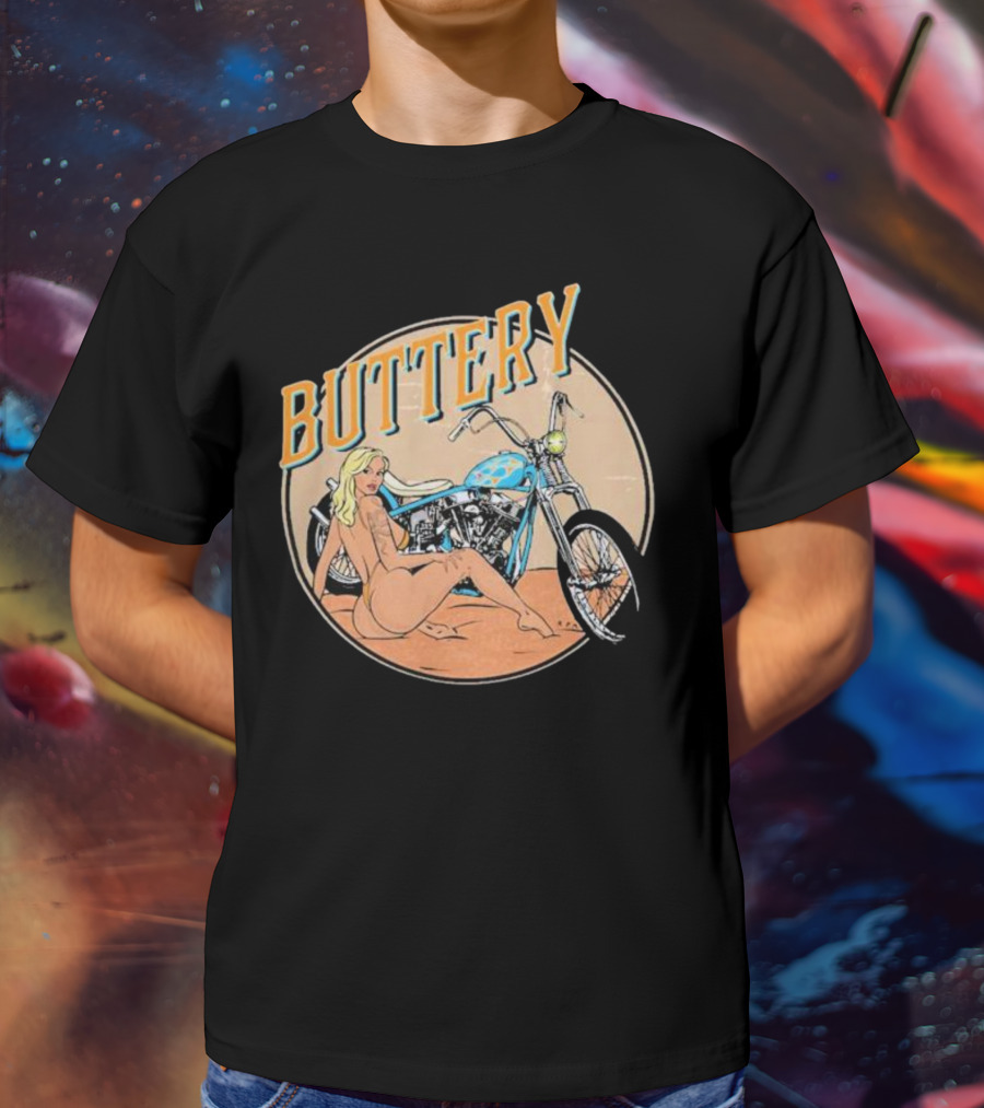 Buttery Films Del Rey Vintage Motorcycle Aesthetic T-Shirt