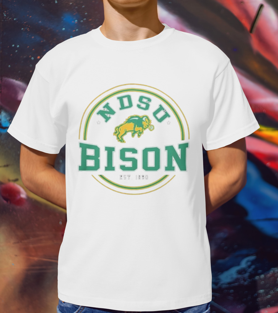 North Dakota State Bison NDSU Est. 1890 Henley By Colosseum T-Shirt