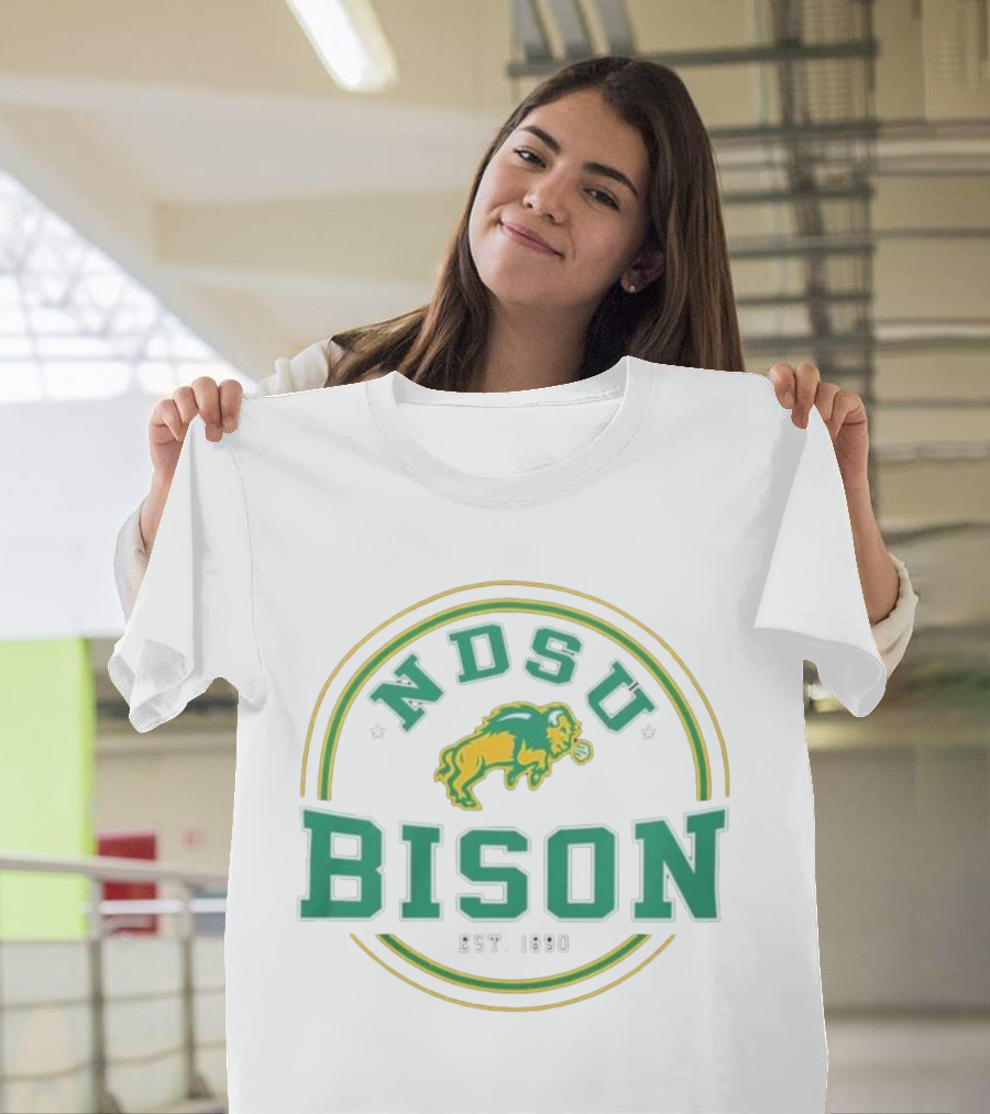 North Dakota State Bison NDSU Est. 1890 Henley By Colosseum T-Shirt
