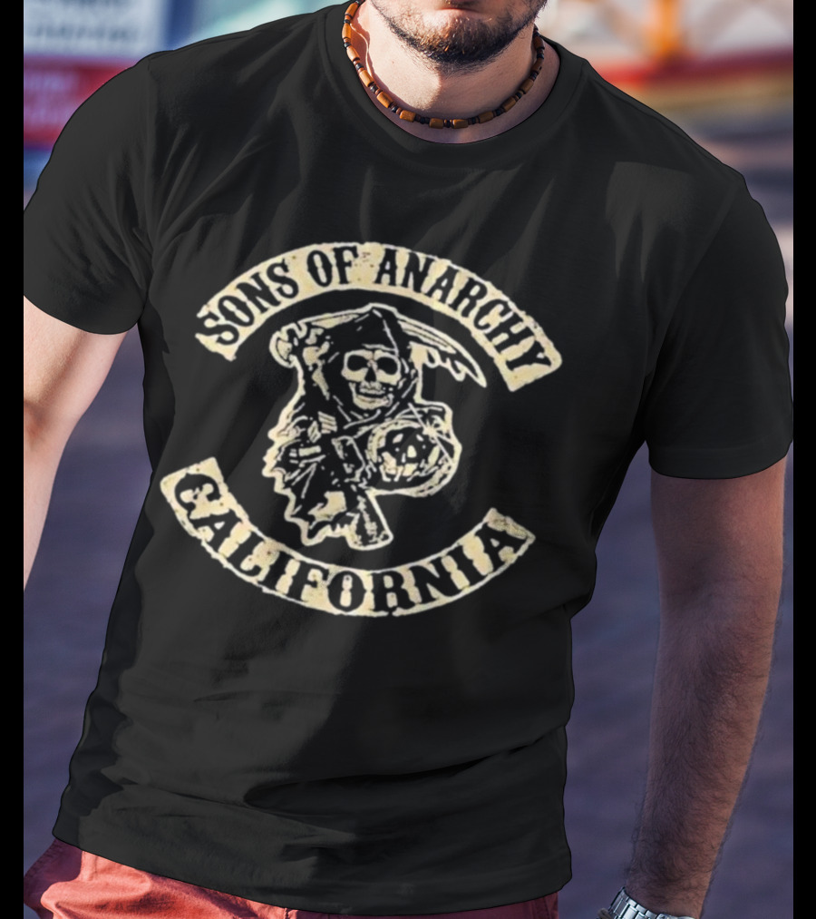 Sons Of Anarchy Death Reaper Emblem California T-Shirt