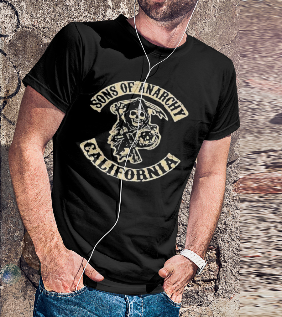 Sons Of Anarchy Death Reaper Emblem California T-Shirt