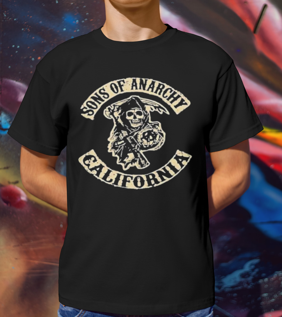 Sons Of Anarchy Death Reaper Emblem California T-Shirt