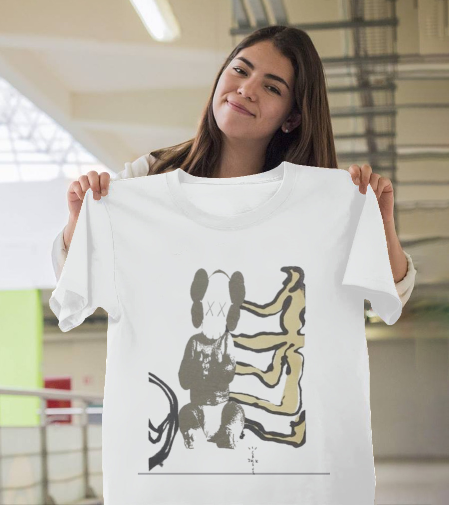 Kaws For Fragment Travis Scott Cactus Jack Collaboration T-Shirt