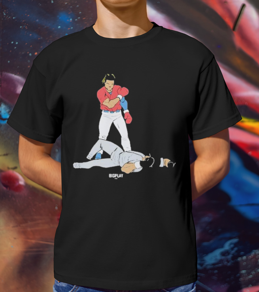 Bigplay Down Goes KO Boxer Knockout Moment T-Shirt