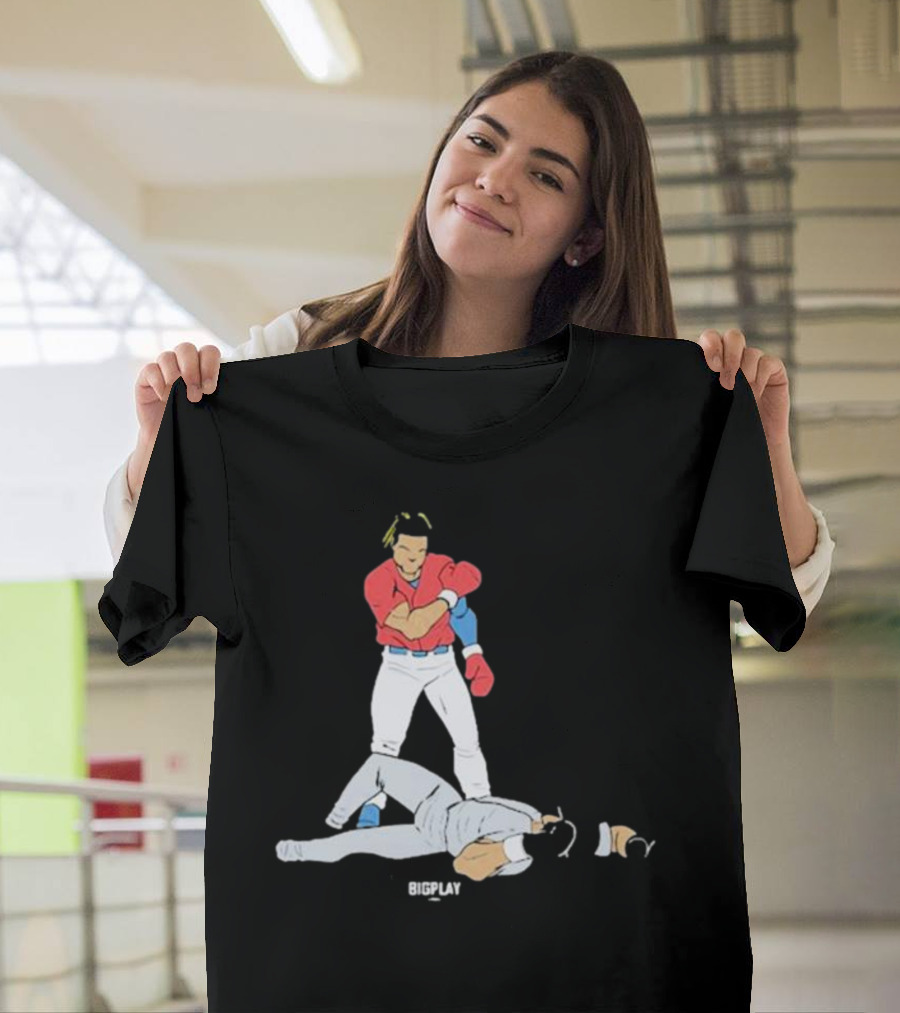 Bigplay Down Goes KO Boxer Knockout Moment T-Shirt