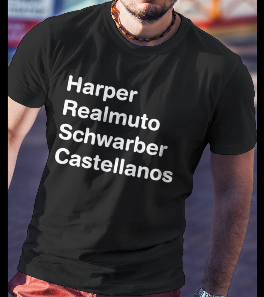 Harper Realmuto Schwarber Castellanos Philadelphia Baseball Team Star Players T-Shirt