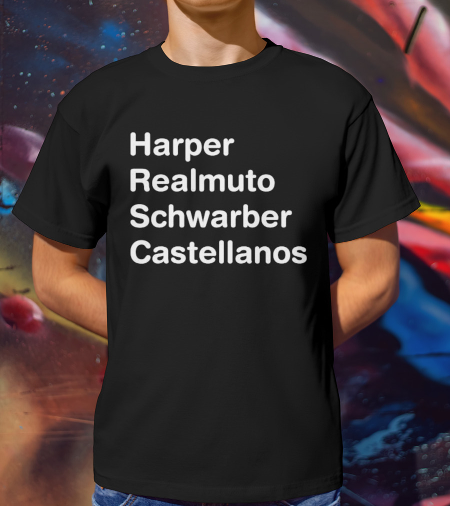 Harper Realmuto Schwarber Castellanos Philadelphia Baseball Team Star Players T-Shirt