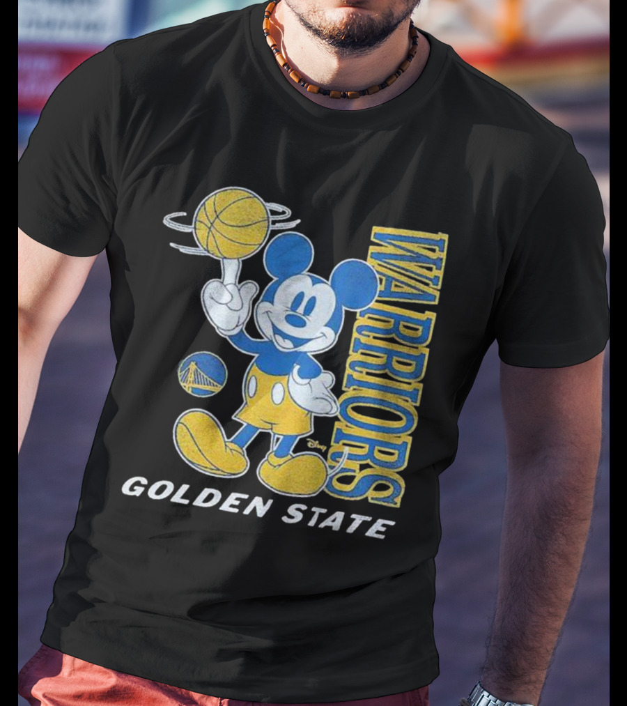 Warriors Golden State Mickey Mouse Basketball T-Shirt