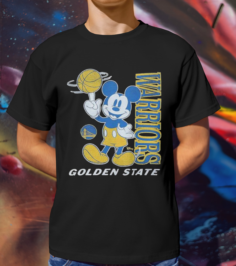 Warriors Golden State Mickey Mouse Basketball T-Shirt
