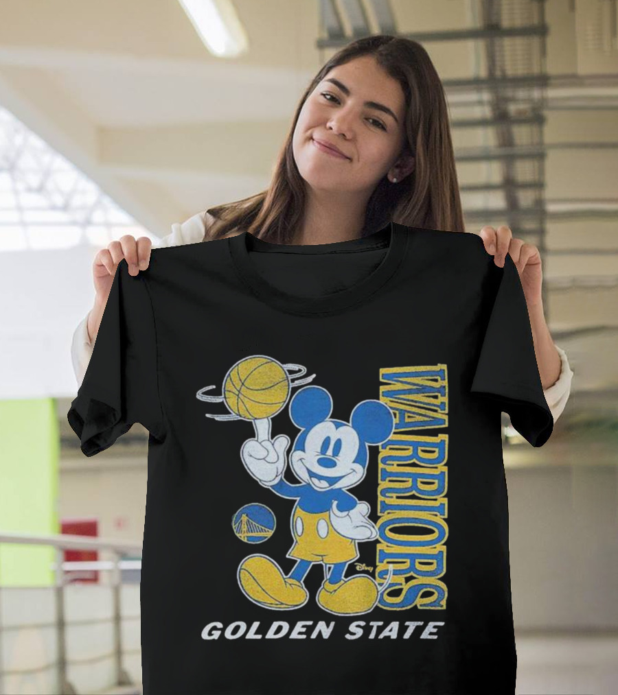 Warriors Golden State Mickey Mouse Basketball T-Shirt
