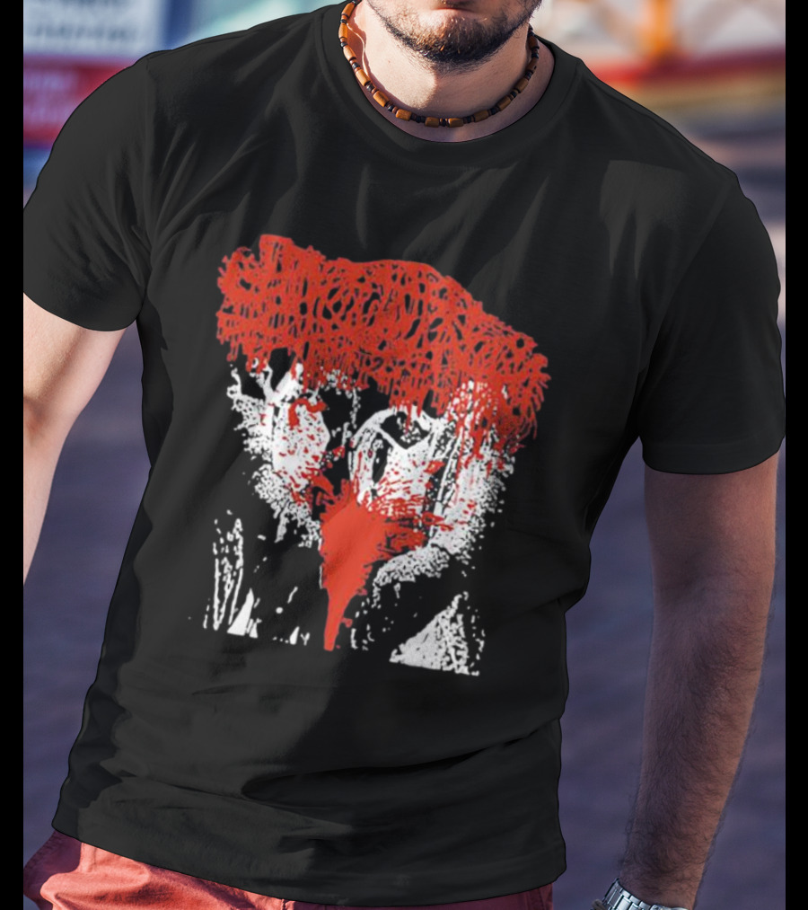 Sanguisugabogg Red And White Horror Mask T-Shirt