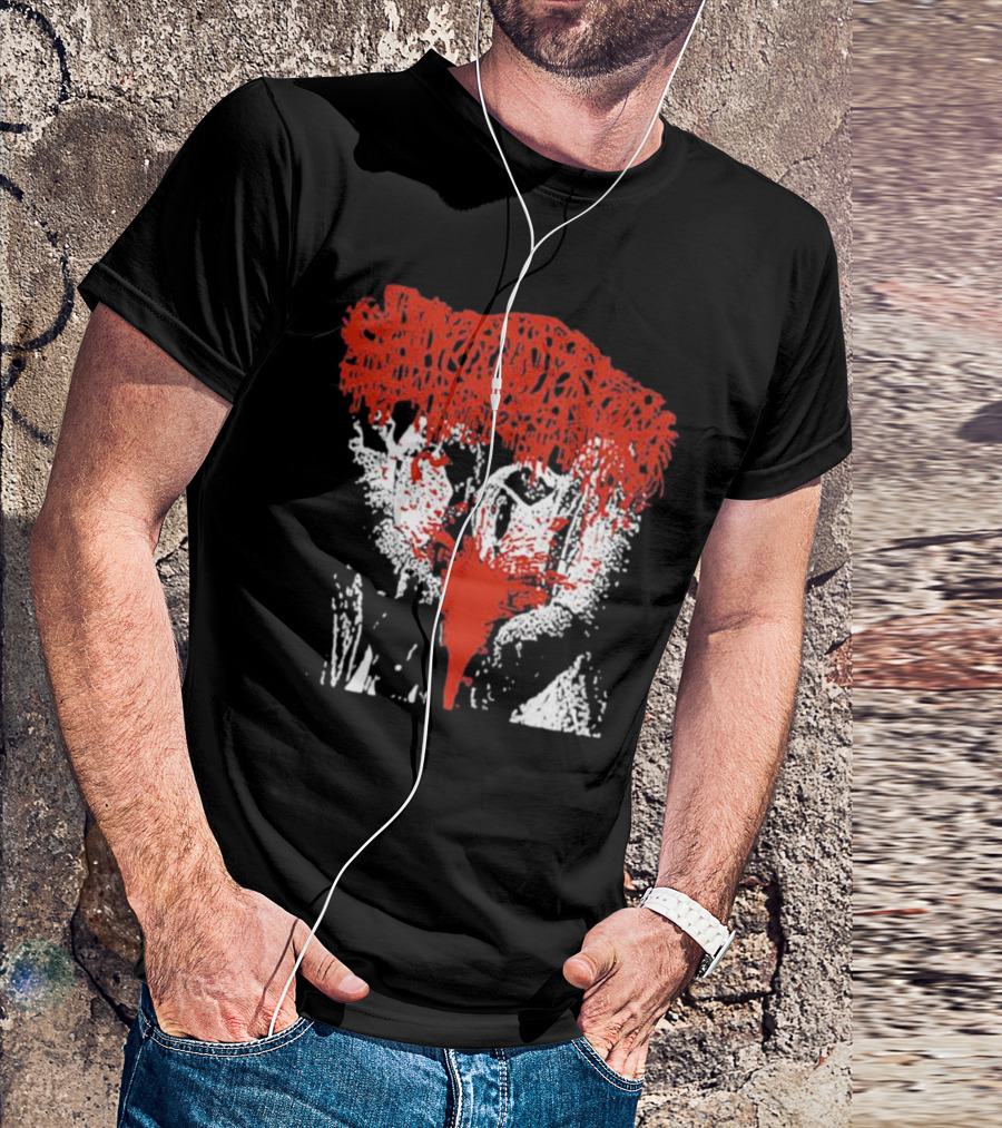 Sanguisugabogg Red And White Horror Mask T-Shirt