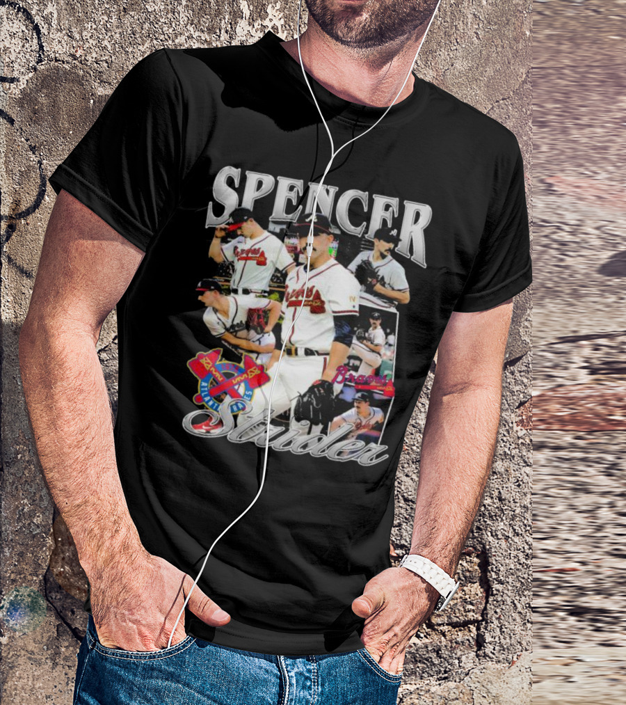 Spencer Strider Braves Pitcher Collage T-Shirt