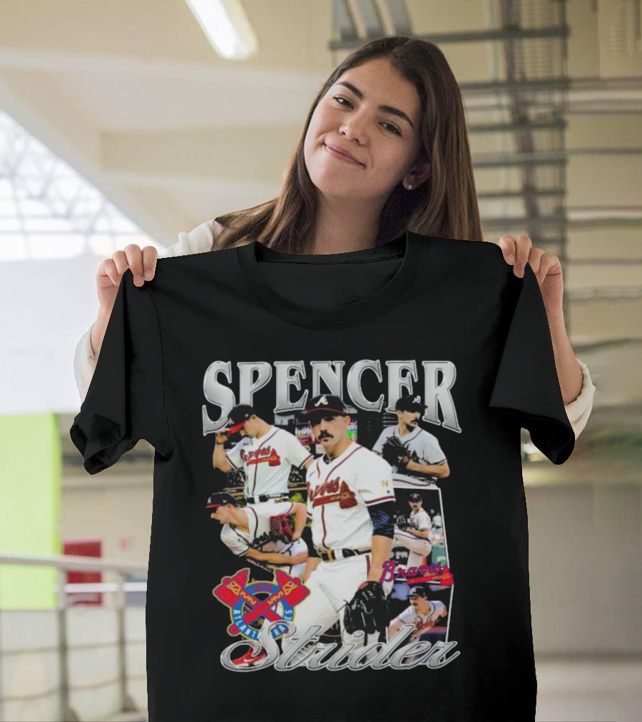 Spencer Strider Braves Pitcher Collage T-Shirt