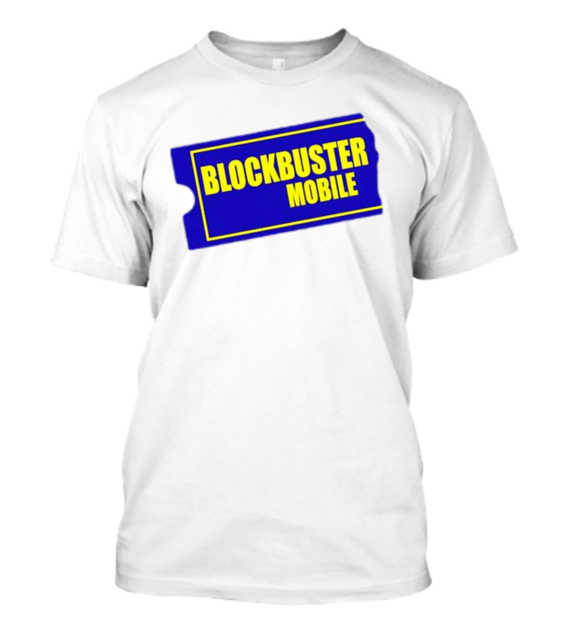 BLOCKBUSTER MOBILE Blue Ticket Nostalgia T-Shirt