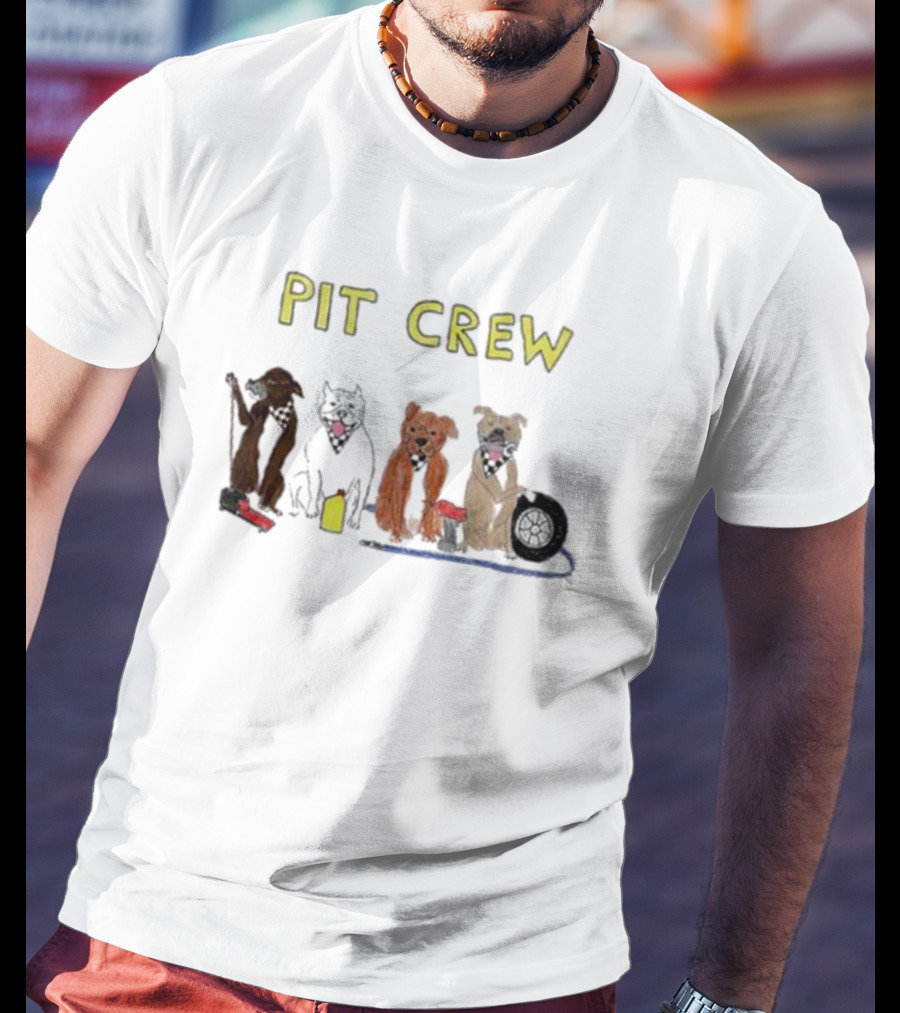 Dave Portnoy Pit Crew Dogs Garage Team T-Shirt