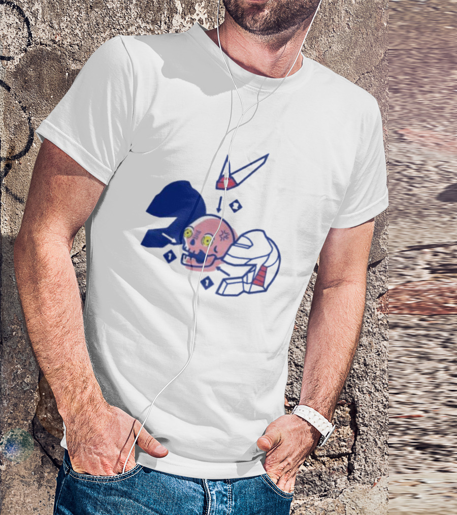 Pewdiepie Merch Represent Mecha Skull Helmet Anatomy T-Shirt
