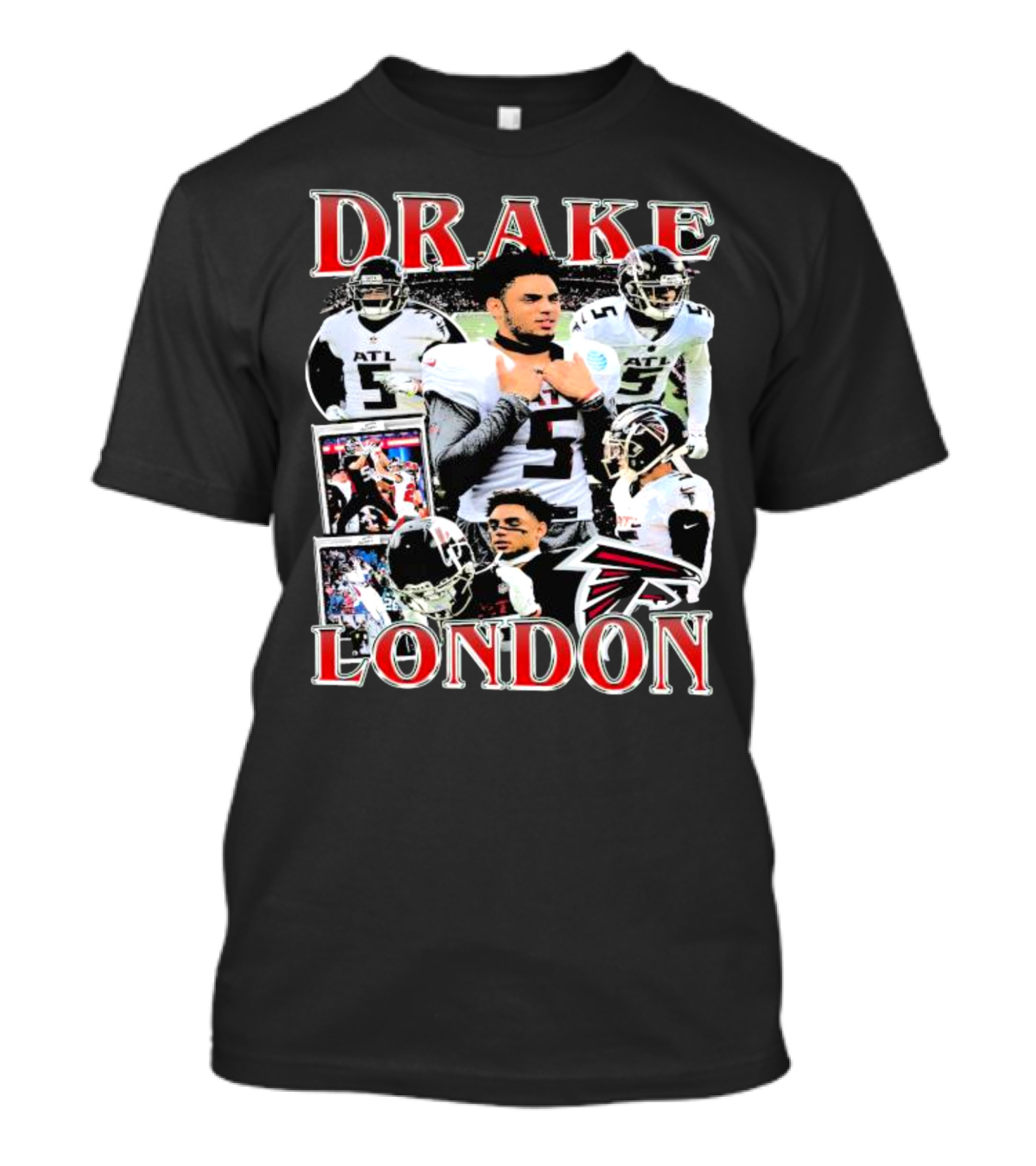Drake London Atlanta Falcons Player Collage With Falcons T-Shirt