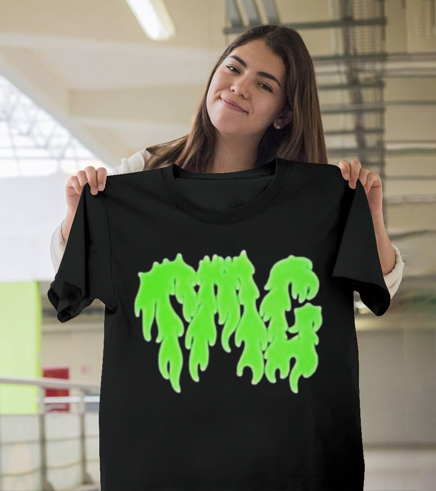 TMG Merch Slime Green Drip TMG T-Shirt