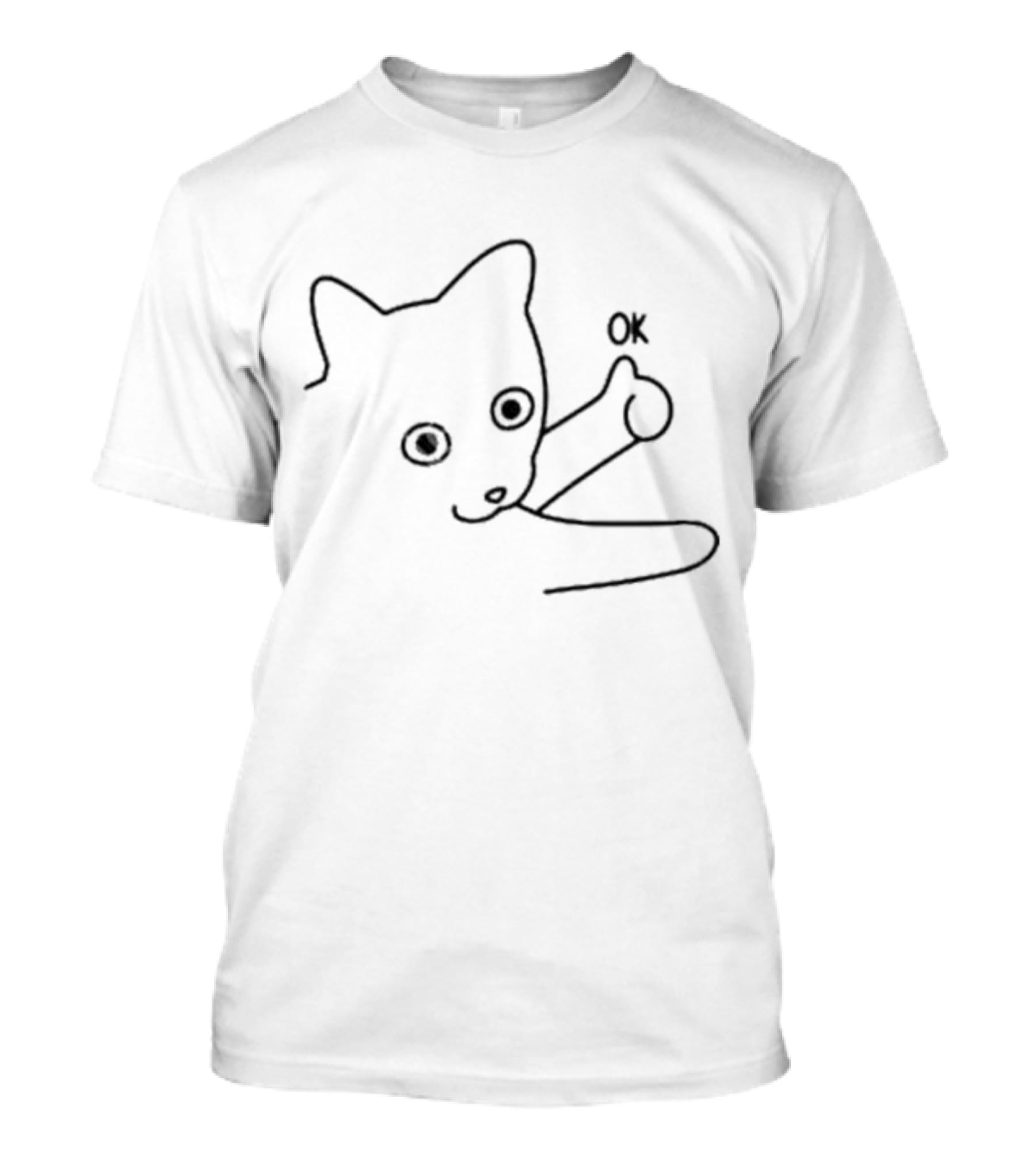 Meowdy Partner Okie Dokie Cat OK Gesture T-Shirt