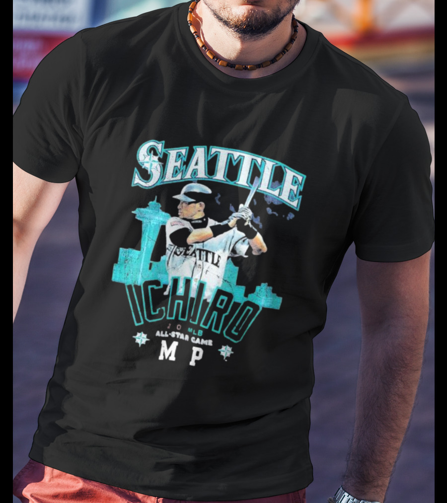 Seattle Mariners 2007 MLB All Star Game MVP Ichiro Suzuki T-Shirt