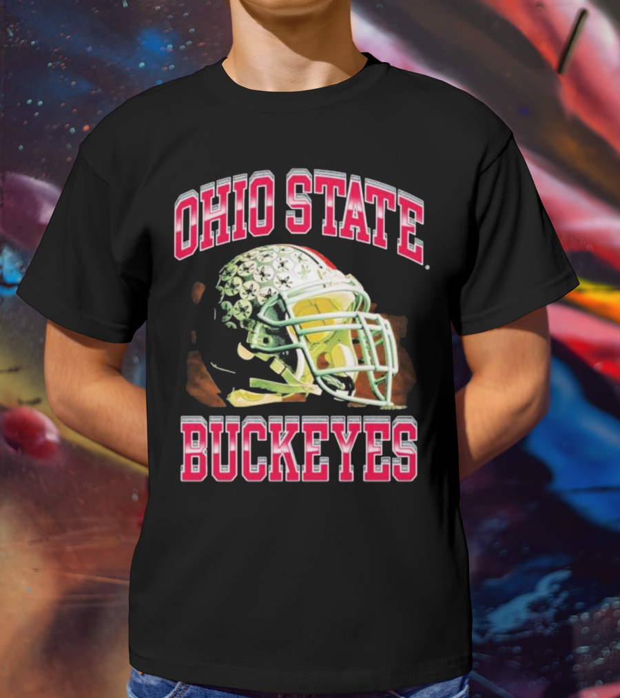 Ohio State Buckeyes Football Helmet T-Shirt