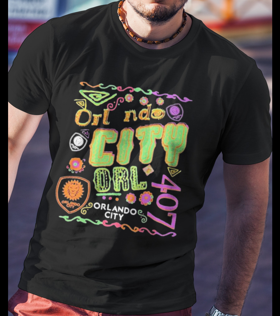 Orlando City 407 Papel Picado ORL City SC T-Shirt