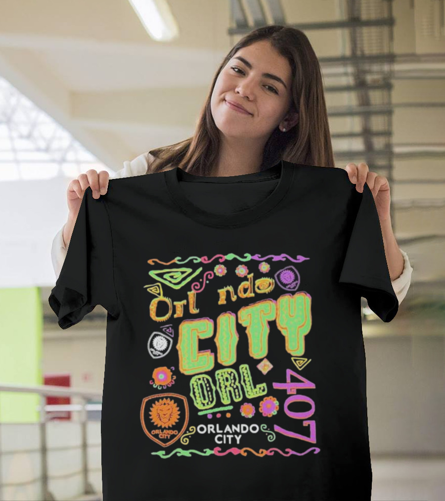 Orlando City 407 Papel Picado ORL City SC T-Shirt
