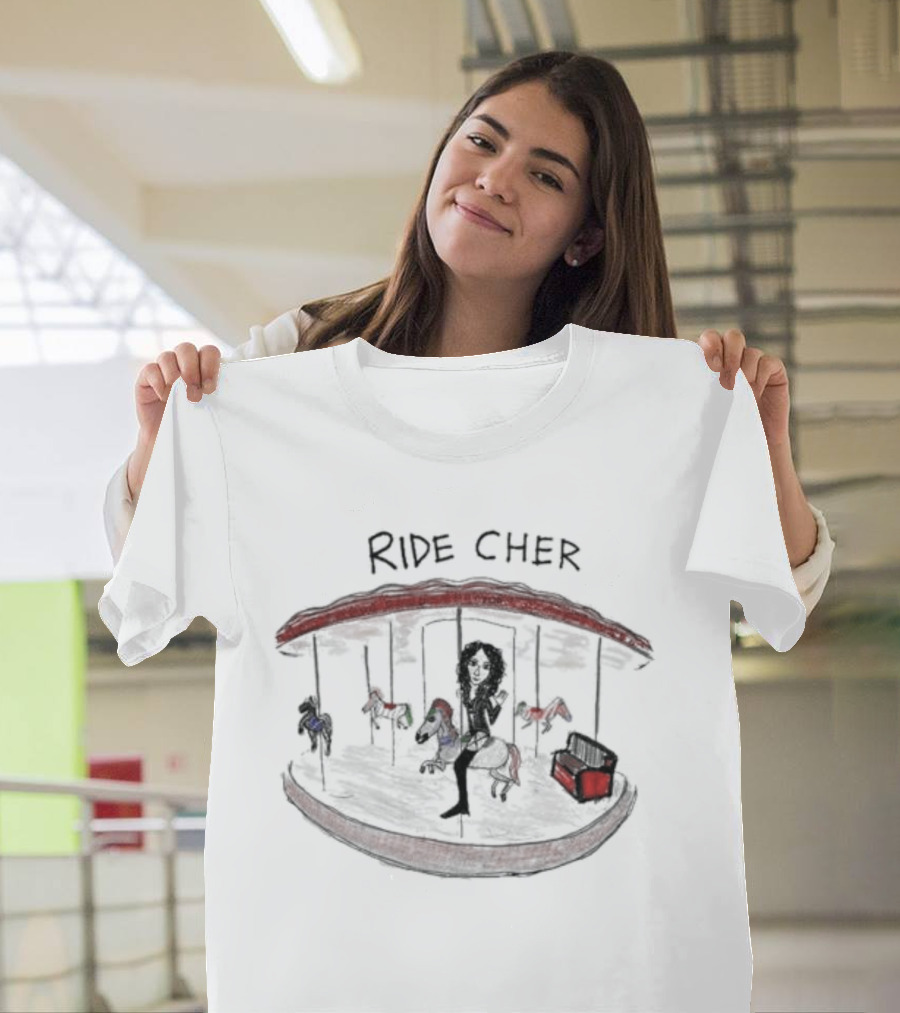 Ride Cher Carousel Sketch T-Shirt