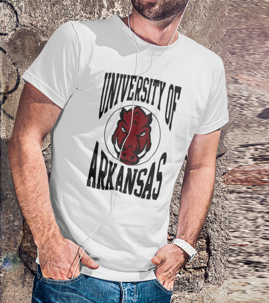 University Of Arkansas Razorbacks Lightweight Crew 3.0 T-Shirt