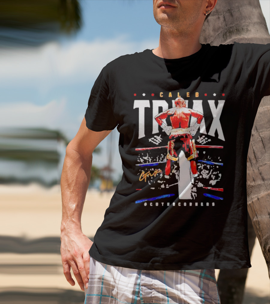 Caleb Truax Boxing Back Silhouette Cutnocorners T-Shirt
