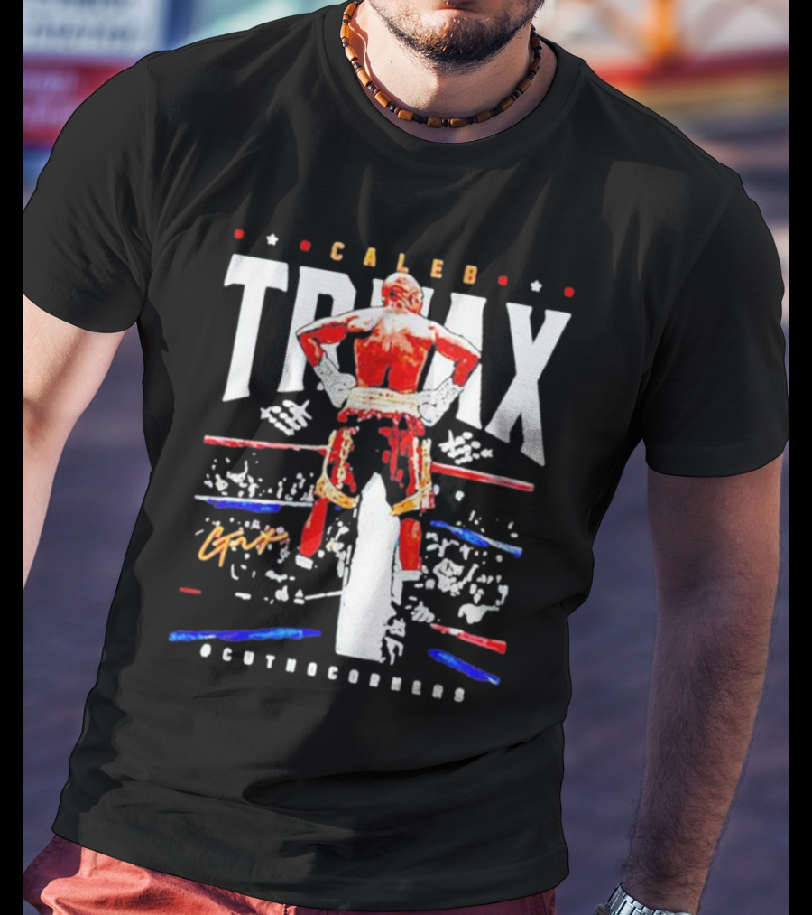 Caleb Truax Boxing Back Silhouette Cutnocorners T-Shirt