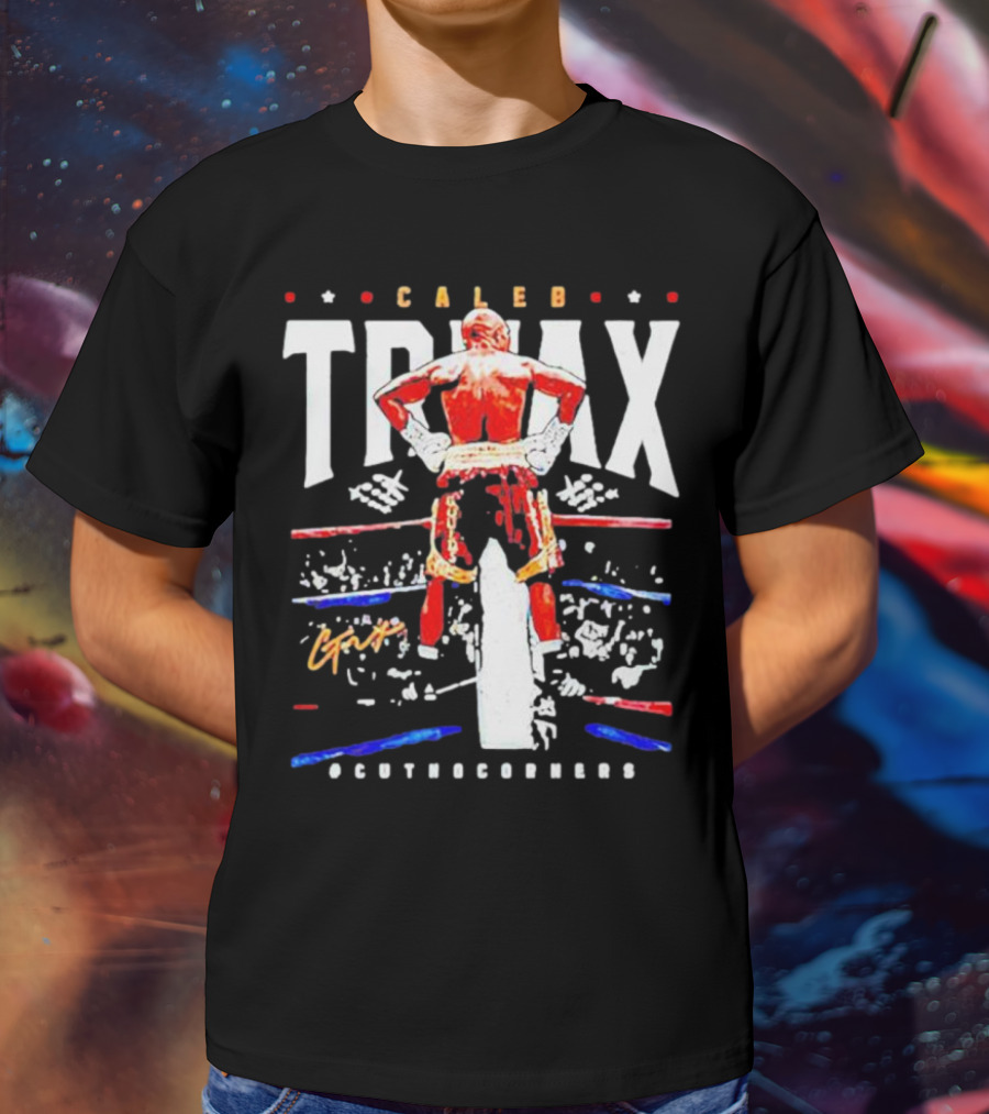 Caleb Truax Boxing Back Silhouette Cutnocorners T-Shirt