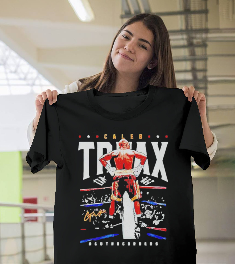 Caleb Truax Boxing Back Silhouette Cutnocorners T-Shirt
