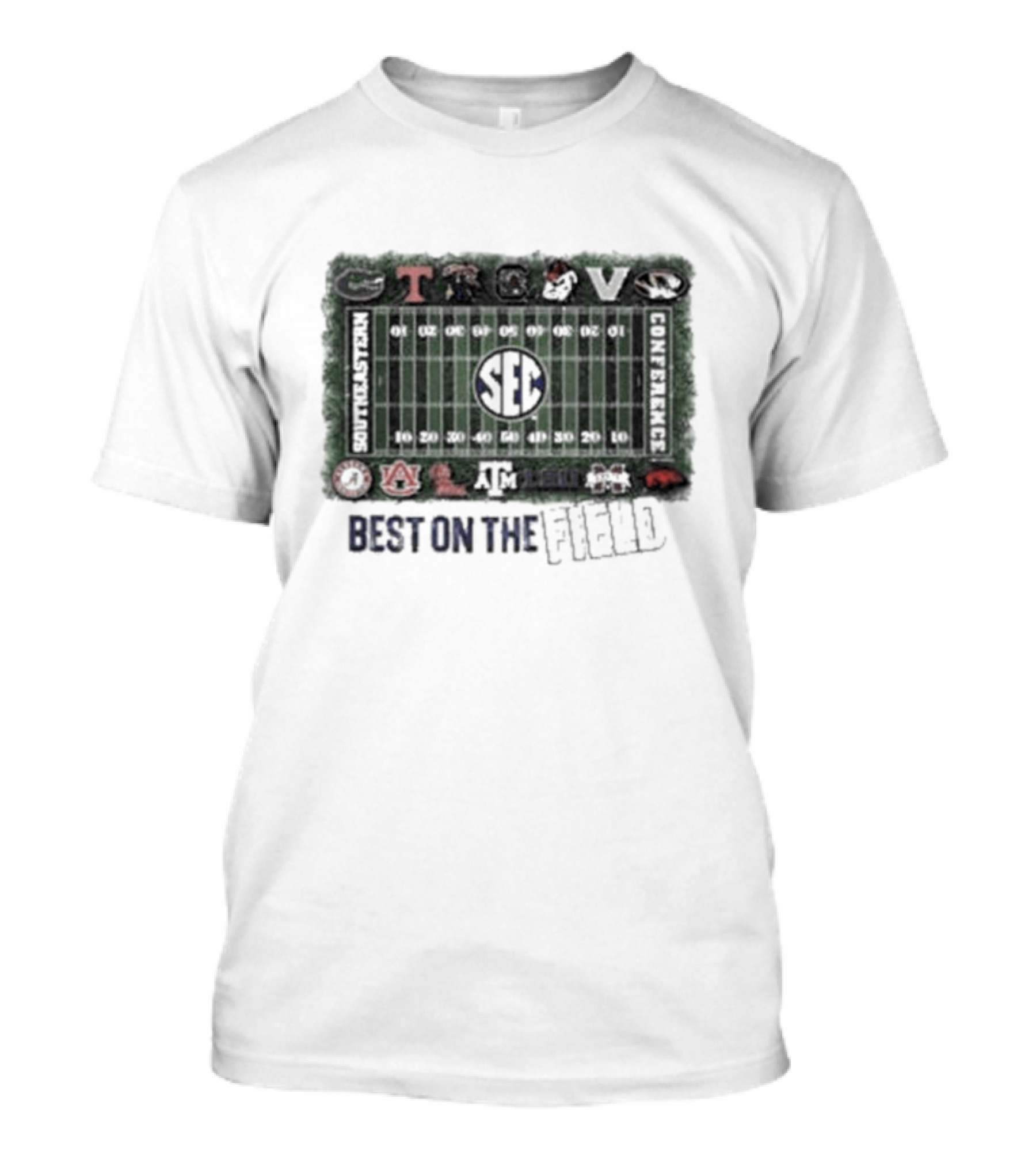 SEC Football Conference Best On The Field Stadium T-Shirt